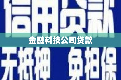伊川金融科技公司贷款