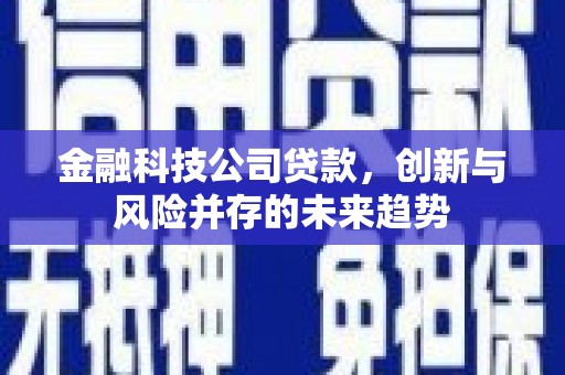 伊川金融科技公司贷款，创新与风险并存的未来趋势