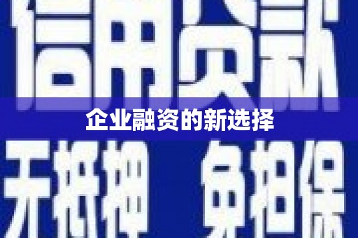 伊川企业融资的新选择