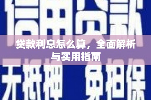 伊川贷款利息怎么算，全面解析与实用指南