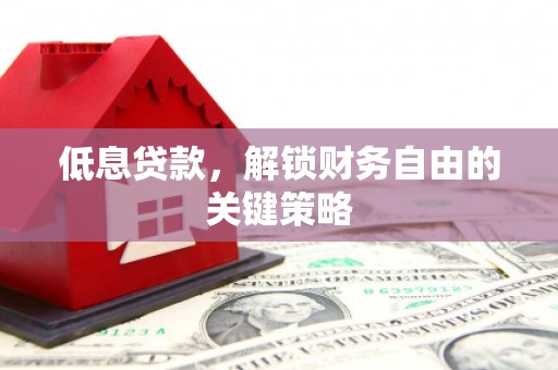 伊川低息贷款，解锁财务自由的关键策略