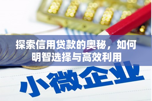 伊川探索信用贷款的奥秘，如何明智选择与高效利用
