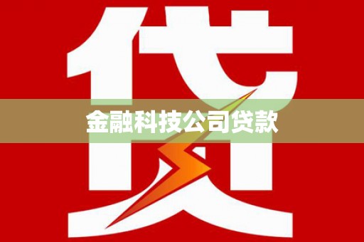 伊川金融科技公司贷款