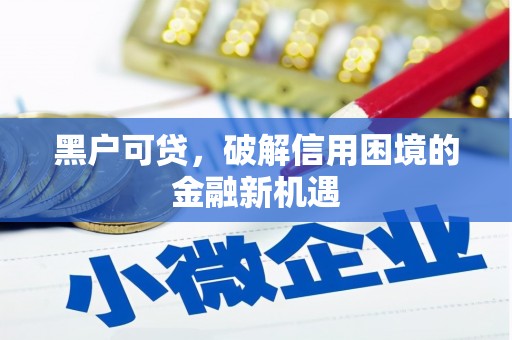 伊川黑户可贷，破解信用困境的金融新机遇