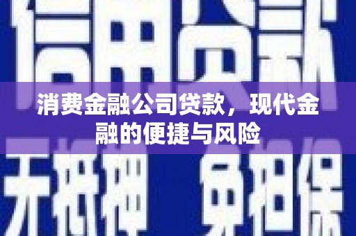 伊川消费金融公司贷款，现代金融的便捷与风险