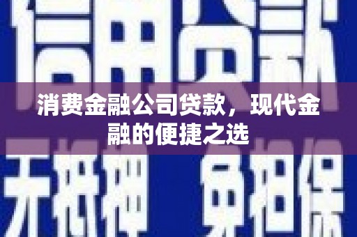 伊川消费金融公司贷款，现代金融的便捷之选