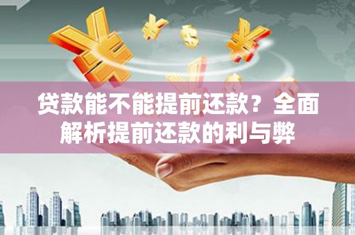 伊川贷款能不能提前还款？全面解析提前还款的利与弊